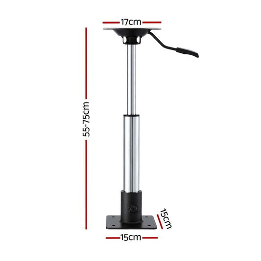 Seamanship Outdoor Recreation > Boating > Boating Accessories Seamanship Boat Seat Pedestal 55-75cm Adjustable Gas Lift 360 Degrees Swivel