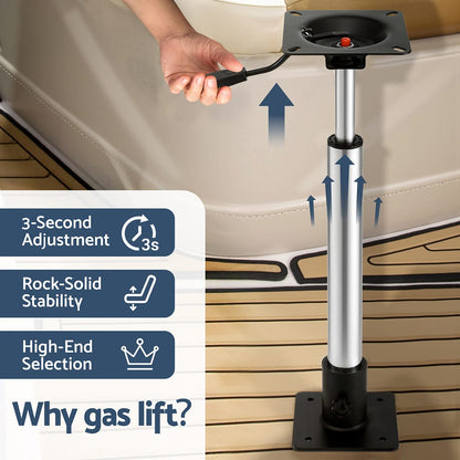 Seamanship Outdoor Recreation > Boating > Boating Accessories Seamanship Boat Seat Pedestal 55 - 75cm Adjustable Gas Lift 360 Degrees Swivel
