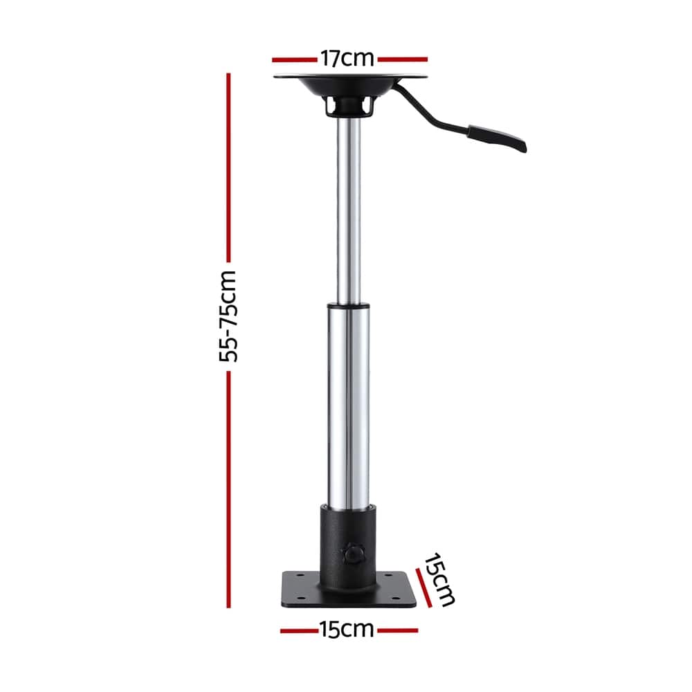 Seamanship Outdoor Recreation > Boating > Boating Accessories Seamanship Boat Seat Pedestal 55 - 75cm Adjustable Gas Lift 360 Degrees Swivel