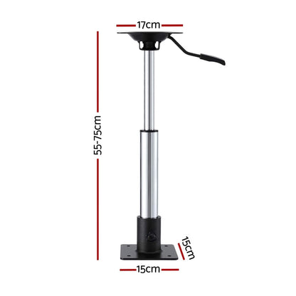 Seamanship Outdoor Recreation > Boating > Boating Accessories Seamanship Boat Seat Pedestal 55 - 75cm Adjustable Gas Lift 360 Degrees Swivel
