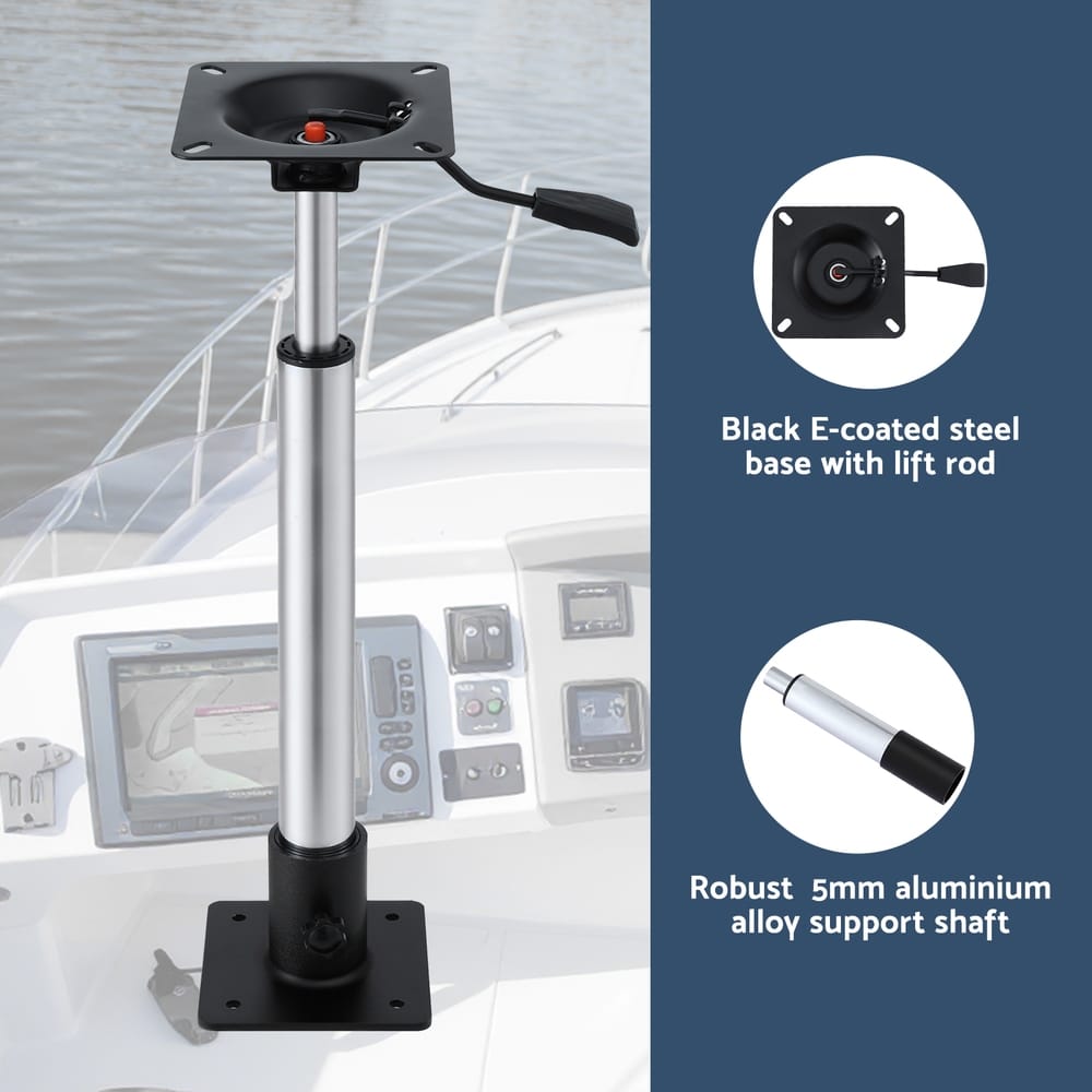 Seamanship Outdoor Recreation > Boating > Boating Accessories Seamanship Boat Seat Pedestal 55 - 75cm Adjustable Gas Lift 360 Degrees Swivel