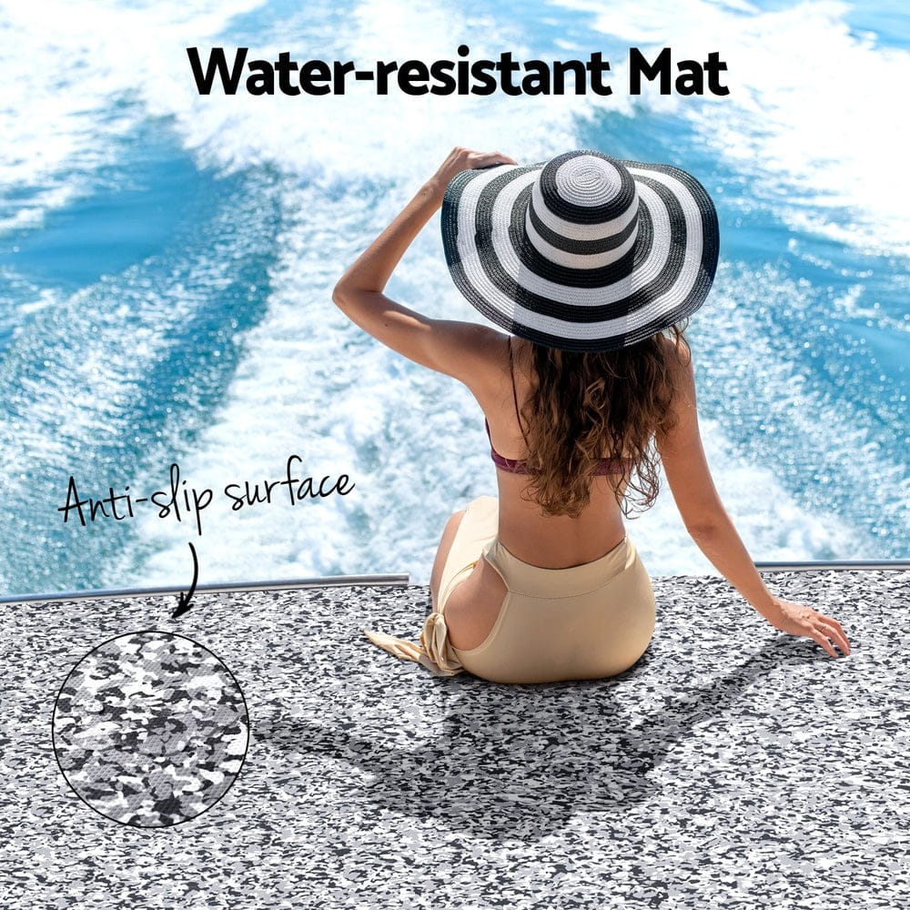 Seamanship Outdoor Recreation > Boating > Boating Accessories Seamanship EVA Foam Boat Flooring Marine Mat Decking Sheet 240x90x0.6cm Camo