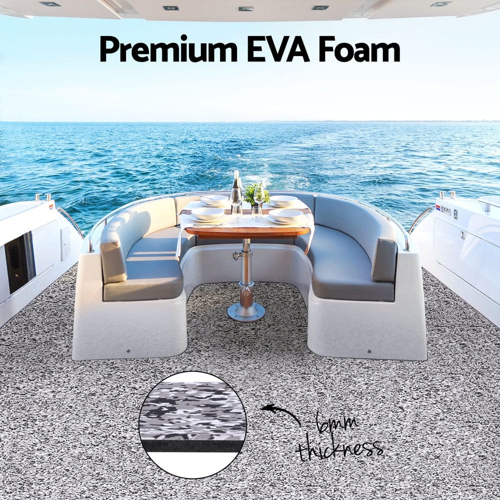 Seamanship Outdoor Recreation > Boating > Boating Accessories Seamanship EVA Foam Boat Flooring Marine Mat Decking Sheet 240x90x0.6cm Camo