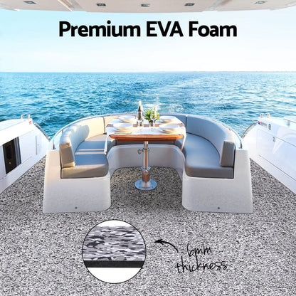 Seamanship Outdoor Recreation > Boating > Boating Accessories Seamanship EVA Foam Boat Flooring Marine Mat Decking Sheet 240x90x0.6cm Camo