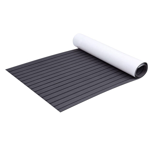 Seamanship Outdoor Recreation > Boating > Boating Accessories Seamanship EVA Foam Boat Flooring Mat Decking Sheet 240x90x0.6cm Dark Grey Decor