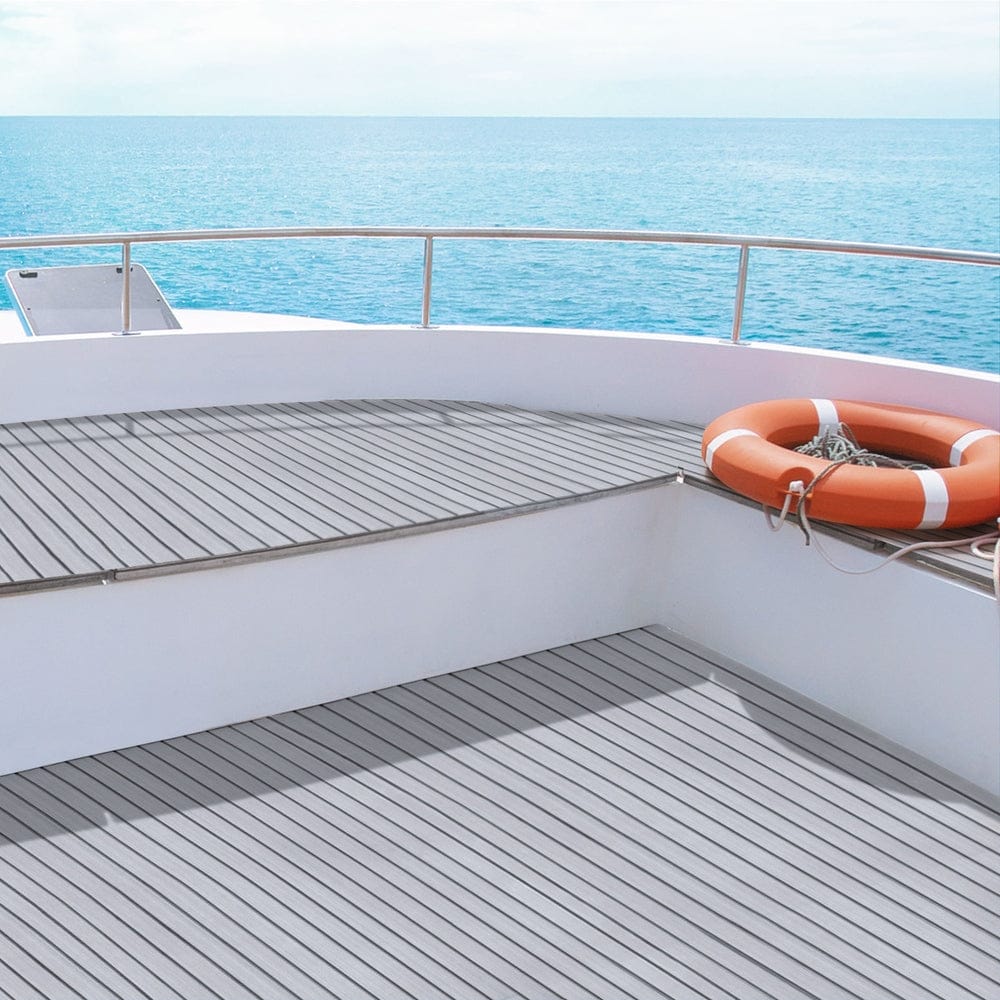 Seamanship Outdoor Recreation > Boating > Boating Accessories Seamanship EVA Foam Boat Flooring Mat Decking Sheet 240x90x0.6cm Light Grey