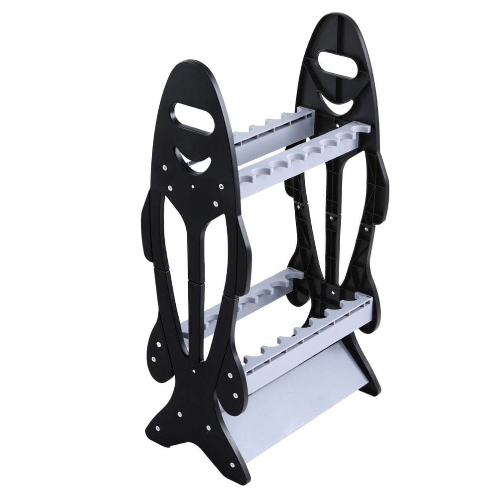 Seamanship Outdoor Recreation > Boating > Boating Accessories Seamanship Fishing Rod Holder 16 Storage Rack Fishing Pole Stand Garage Organizer Holds