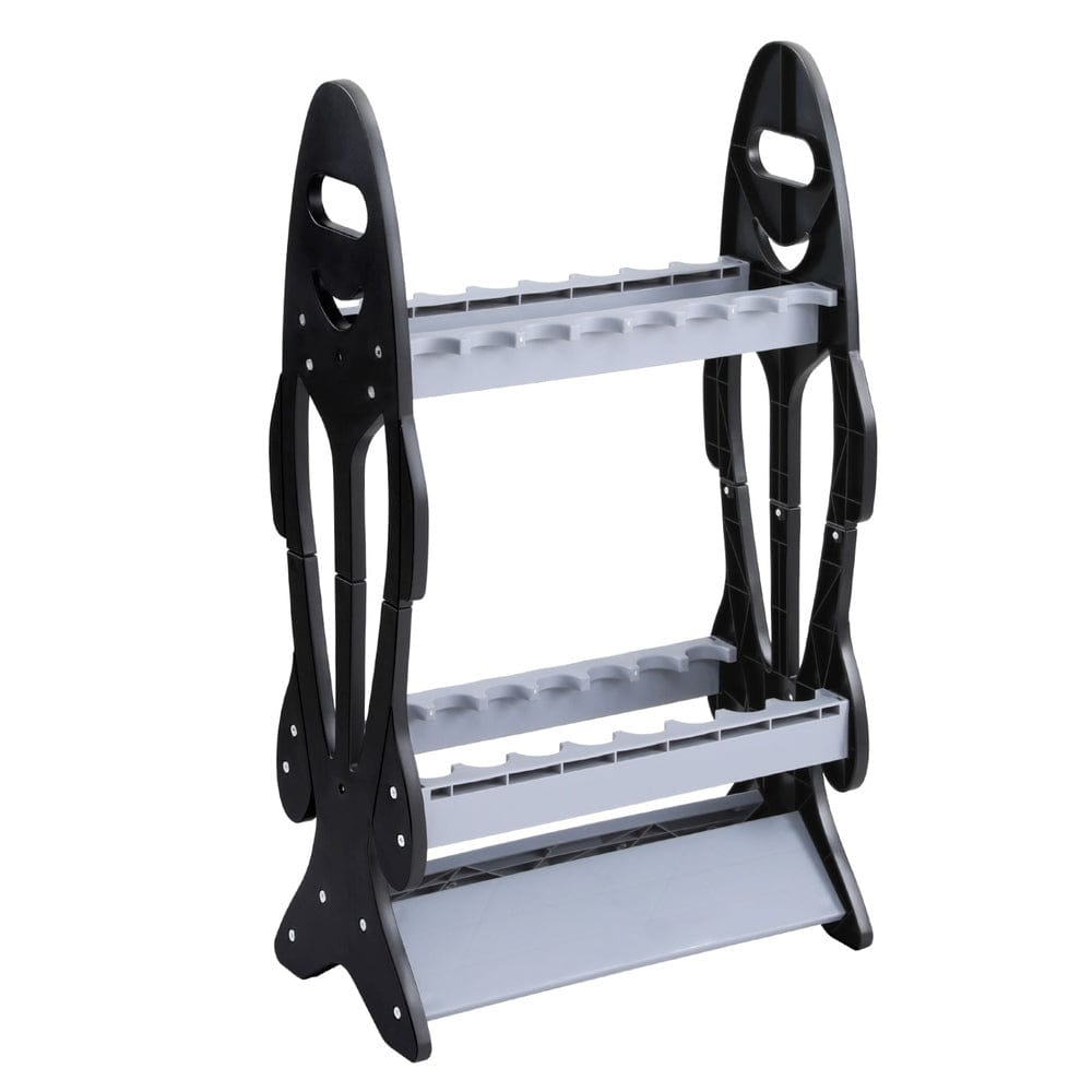 Seamanship Outdoor Recreation > Boating > Boating Accessories Seamanship Fishing Rod Holder 16 Storage Rack Fishing Pole Stand Garage Organizer Holds