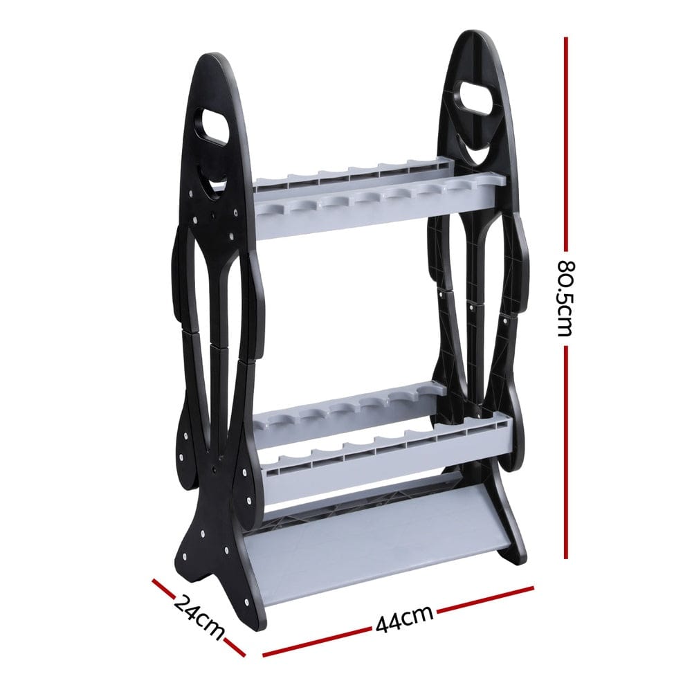 Seamanship Outdoor Recreation > Boating > Boating Accessories Seamanship Fishing Rod Holder 16 Storage Rack Fishing Pole Stand Garage Organizer Holds