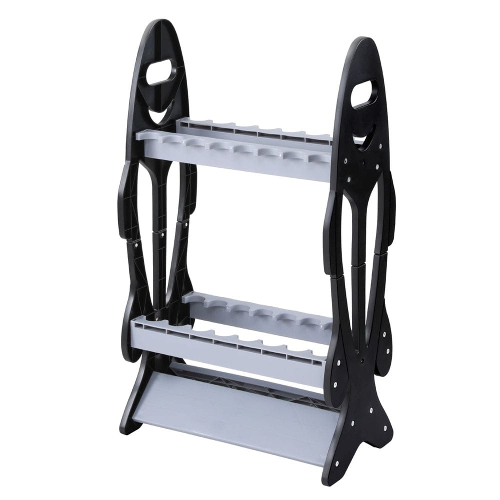 Seamanship Outdoor Recreation > Boating > Boating Accessories Seamanship Fishing Rod Holder 16 Storage Rack Fishing Pole Stand Garage Organizer Holds