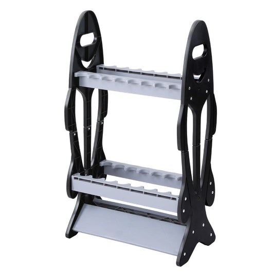 Seamanship Outdoor Recreation > Boating > Boating Accessories Seamanship Fishing Rod Holder 16 Storage Rack Fishing Pole Stand Garage Organizer Holds