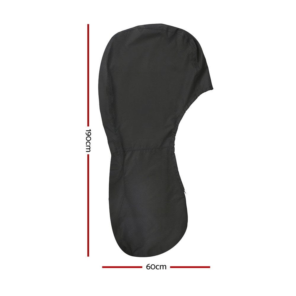 Seamanship Outdoor Recreation > Boating > Boating Accessories Seamanship Full Outboard Boat Motor Engine Cover Dust Rain Protection 100hp -150hp 600D Black