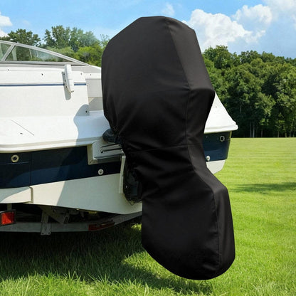Seamanship Outdoor Recreation > Boating > Boating Accessories Seamanship Full Outboard Boat Motor Engine Cover Dust Rain Protection 100hp -150hp 600D Black