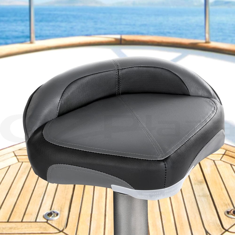 Seamanship Outdoor Recreation > Boating > Boating Accessories Seamanship Stand Up Lean Boat Seats Casting Fishing Seat Swivel 8cm Padding Grey