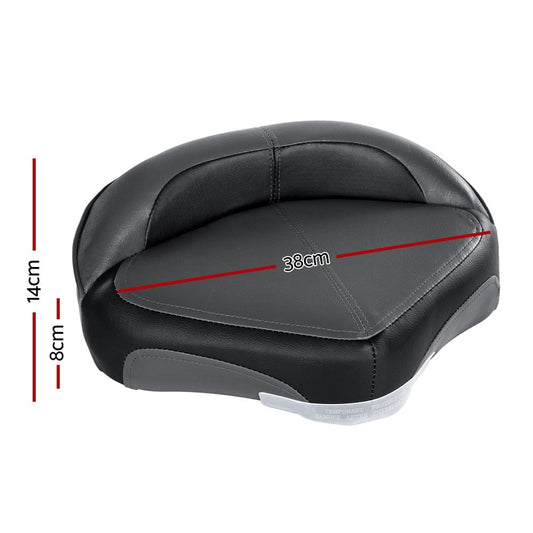 Seamanship Outdoor Recreation > Boating > Boating Accessories Seamanship Stand Up Lean Boat Seats Casting Fishing Seat Swivel 8cm Padding Grey