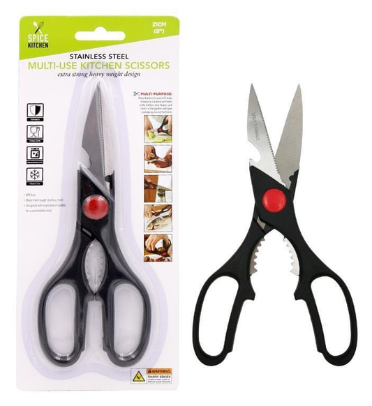 Spice Kicthen Kitchen Scissor Multi Use House hold General Soft Grip 8' Stainless Steel Craft Kitchen Scissors