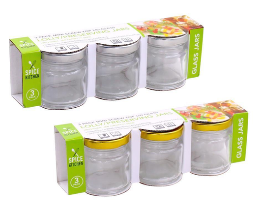 Spice Kitchen 60ML Mini Food Glass Jars Air Tight Jam Honey Gift Spice Storage Container Small