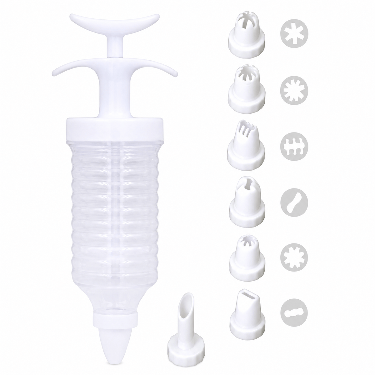 Spice Kitchen Cake decorating Cake Decorator Icing Piping Syringe Tool Kit Set 8 Nozzles Decorating Party New