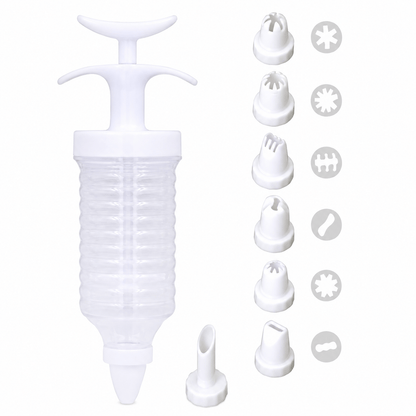 Spice Kitchen Cake decorating Cake Decorator Icing Piping Syringe Tool Kit Set 8 Nozzles Decorating Party New
