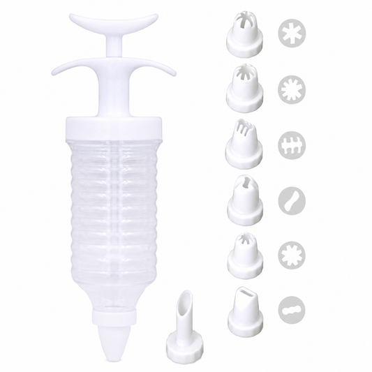Spice Kitchen Cake decorating Cake Decorator Icing Piping Syringe Tool Kit Set 8 Nozzles Decorating Party New