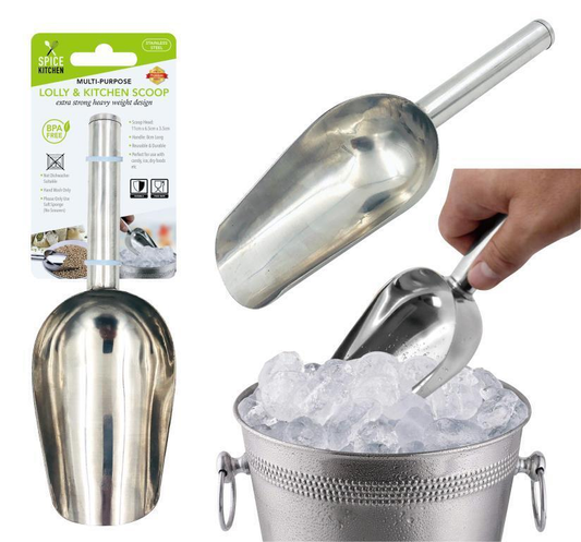 Spice Kitchen Serveware Metal Stainless Steel Lolly Buffet Candy Scoop Serving Spoon Birthday Party