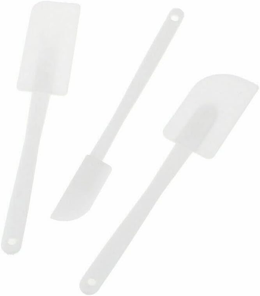 Spice Kitchen Spatulas 3Pk Spatulas White hard Baking Scrapers Nonstick Cookware Utensils Cake Spatula