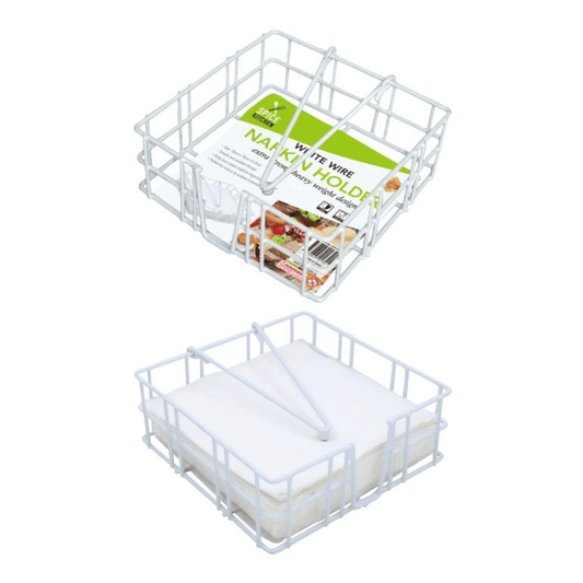 Spice Kitchen Tissue rack White Steel Napkin Serviette Holder Rack Kitchen Home Camping Picnic Bar New