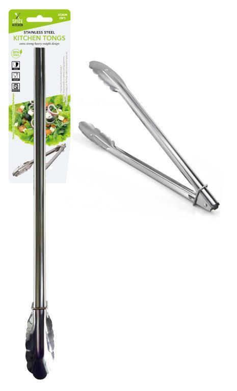 Spice Kitchen Tongs Very Long Stainless Steel Tongs 39.5CM Kitchen Clip Food Cooking Serving BBQ