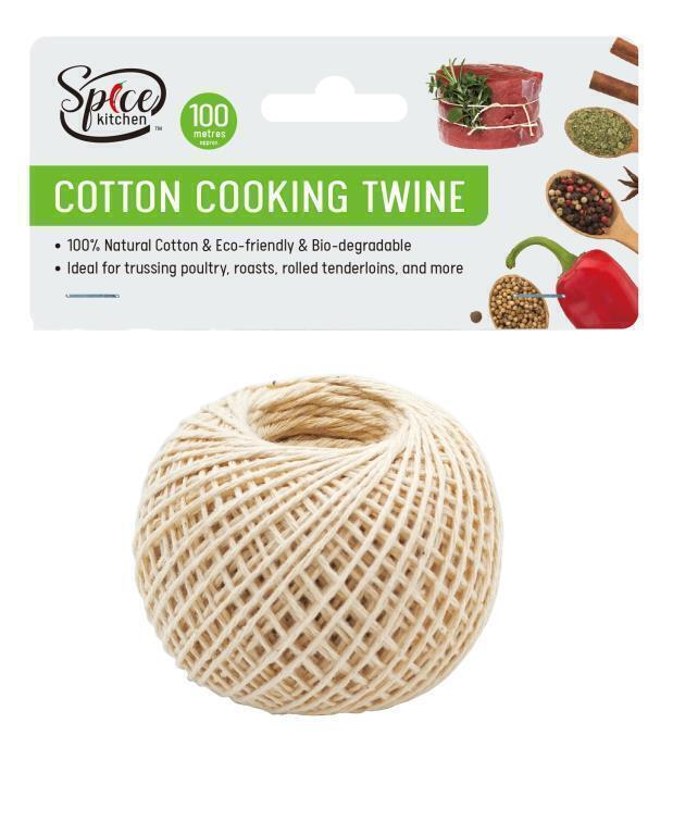 Spice Kitchen Twine 100M White Cotton Roast Twine Cooking String Oven Butcher Meat Ties Food Kitchen