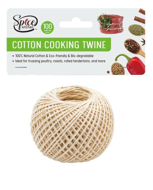 Spice Kitchen Twine 100M White Cotton Roast Twine Cooking String Oven Butcher Meat Ties Food Kitchen