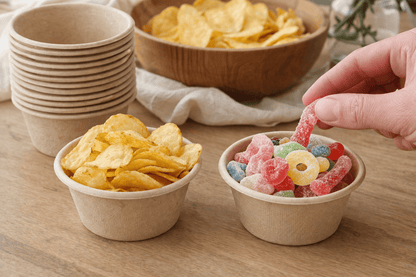 Spice Sustainable Mini Bowls 20pcs 55ml Eco Biodegradable Catering Mini Bowls Party Picnic Lunch Bag Kitchen
