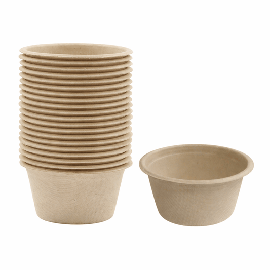 Spice Sustainable Mini Bowls 20pcs 55ml Eco Biodegradable Catering Mini Bowls Party Picnic Lunch Bag Kitchen