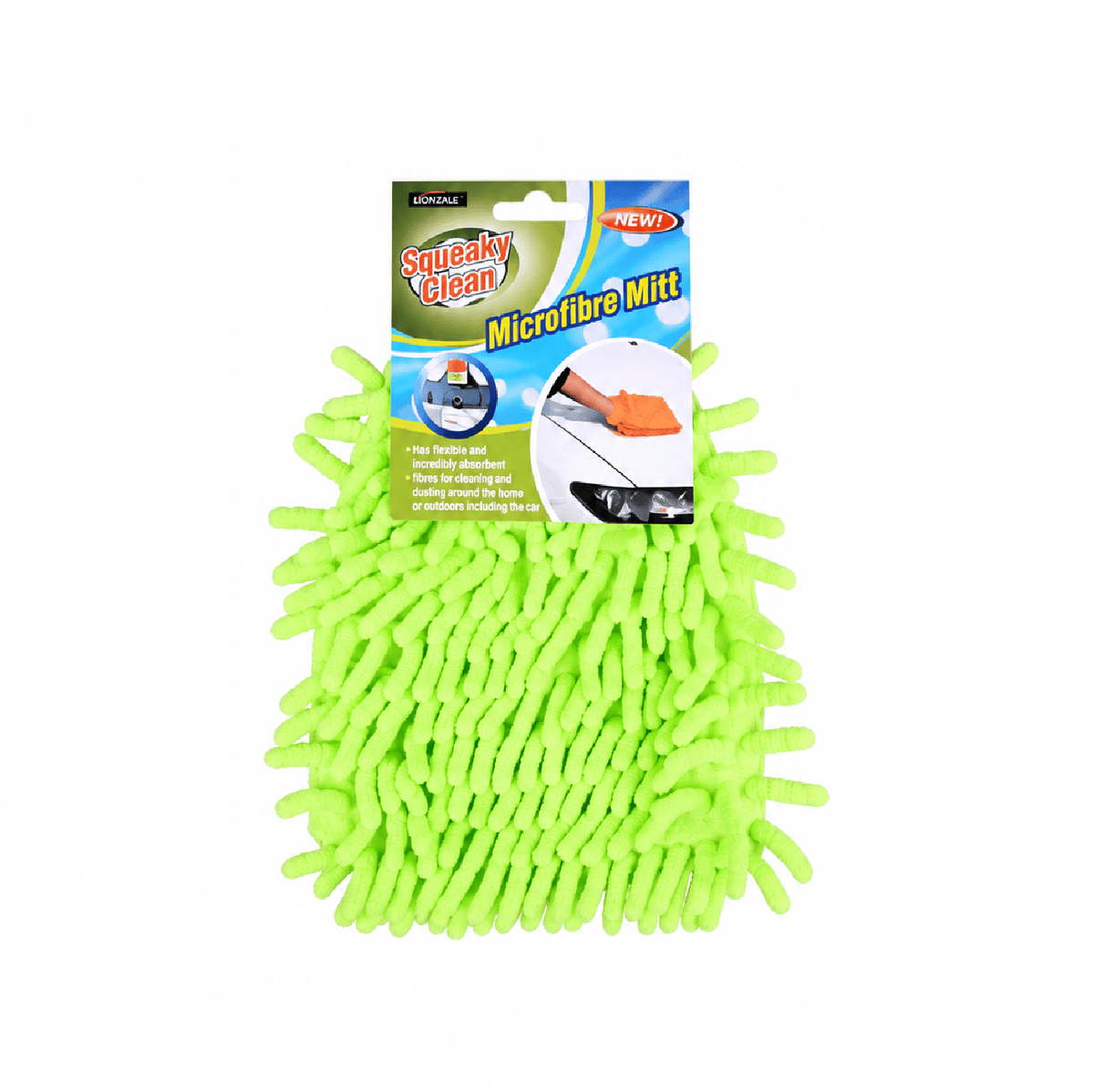 Squeaky Clean Cleaning Gloves Green Microfiber Cleaning Hand Glove Scratch Car Household Washing Wash Mitt Super