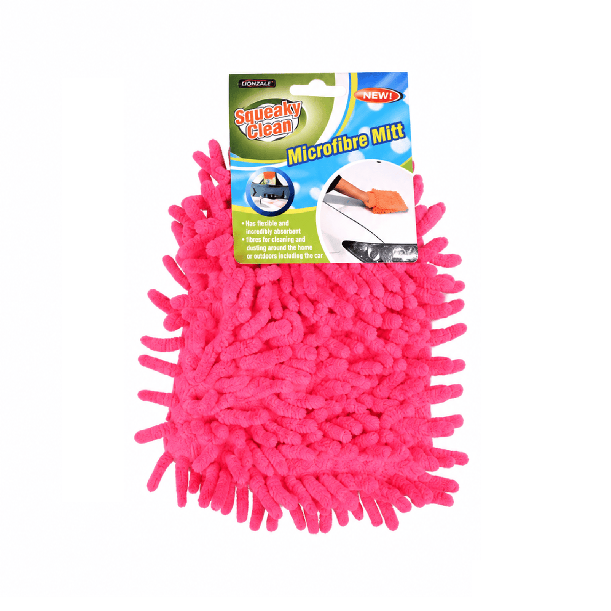 Squeaky Clean Cleaning Gloves Pink Microfiber Cleaning Hand Glove Scratch Car Household Washing Wash Mitt Super