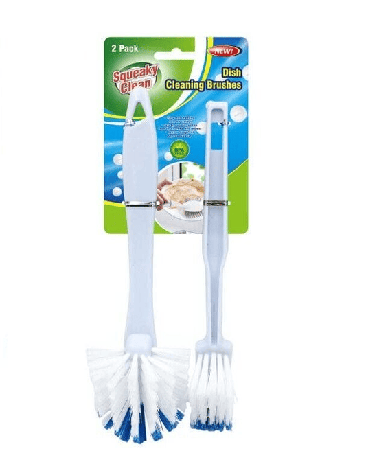 Squeaky Clean Hair Brush Blue 2 X Dish Scrubbing Brush Long Handle Kitchen Pot Scrubber Washing Cleaning Tool
