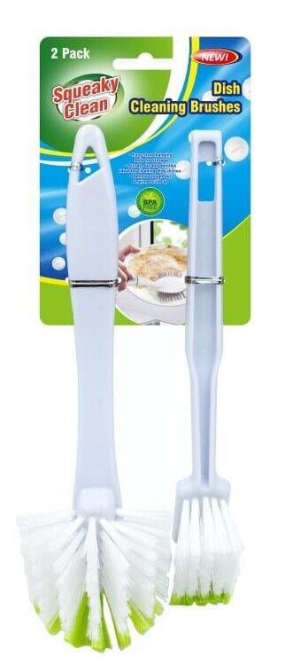 Squeaky Clean Hair Brush Green 2 X Dish Scrubbing Brush Long Handle Kitchen Pot Scrubber Washing Cleaning Tool