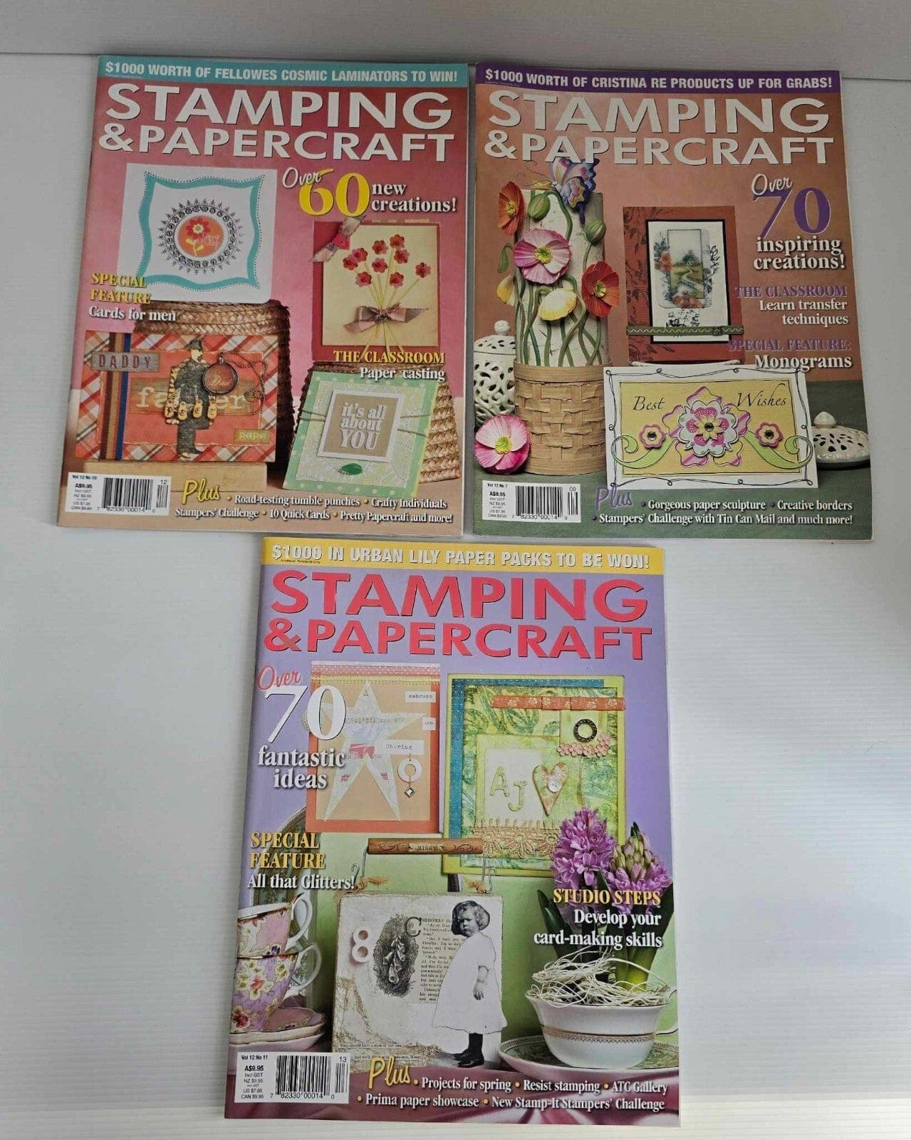 Stamping & Papercraft 22x Stamping and Papercraft Magazine Crafts Paper Cards Scrapbooking Mixed Vol