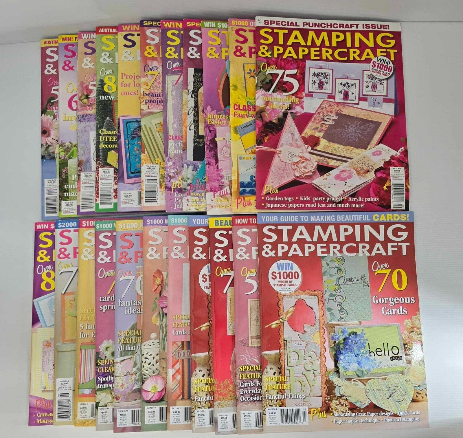 Stamping & Papercraft 22x Stamping and Papercraft Magazine Crafts Paper Cards Scrapbooking Mixed Vol