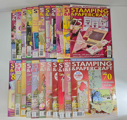 Stamping & Papercraft 22x Stamping and Papercraft Magazine Crafts Paper Cards Scrapbooking Mixed Vol