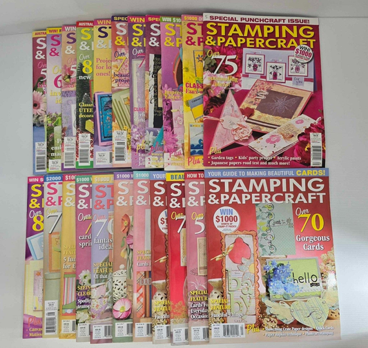 Stamping & Papercraft 22x Stamping and Papercraft Magazine Crafts Paper Cards Scrapbooking Mixed Vol