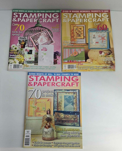 Stamping & Papercraft 22x Stamping and Papercraft Magazine Crafts Paper Cards Scrapbooking Mixed Vol