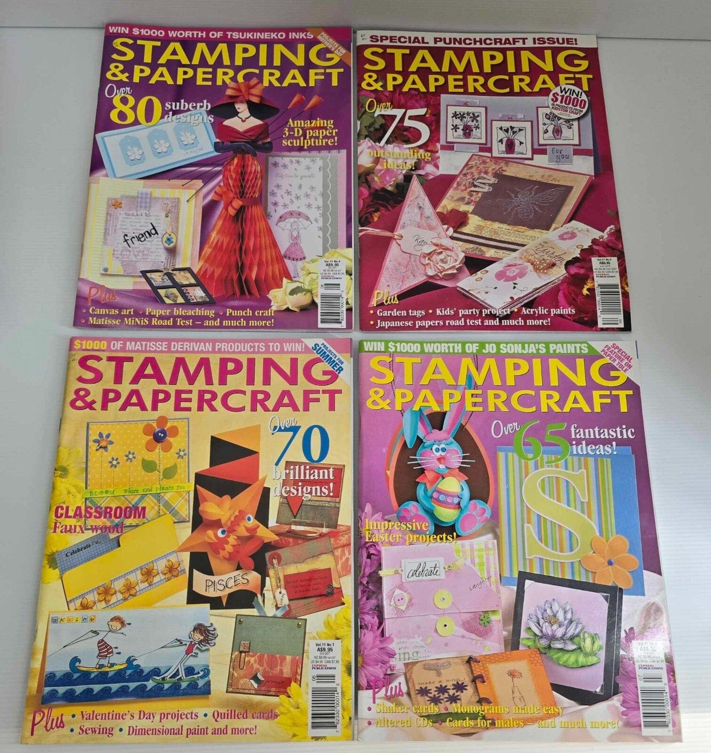 Stamping & Papercraft 22x Stamping and Papercraft Magazine Crafts Paper Cards Scrapbooking Mixed Vol