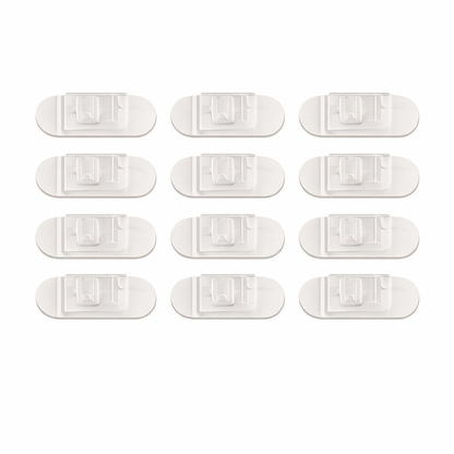 Stanford Home & Garden > DIY > Kitchen & Bathroom DIY 12x Removable Adhesive Hooks Wire Clips Cable Line Cord Holder Organizer 17x15mm