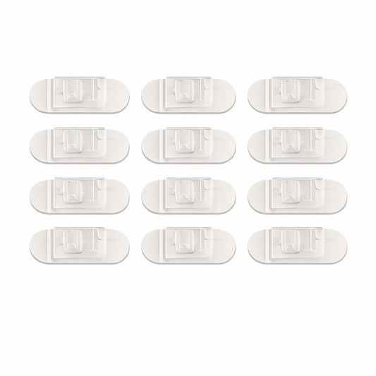 Stanford Home & Garden > DIY > Kitchen & Bathroom DIY 12x Removable Adhesive Hooks Wire Clips Cable Line Cord Holder Organizer 17x15mm