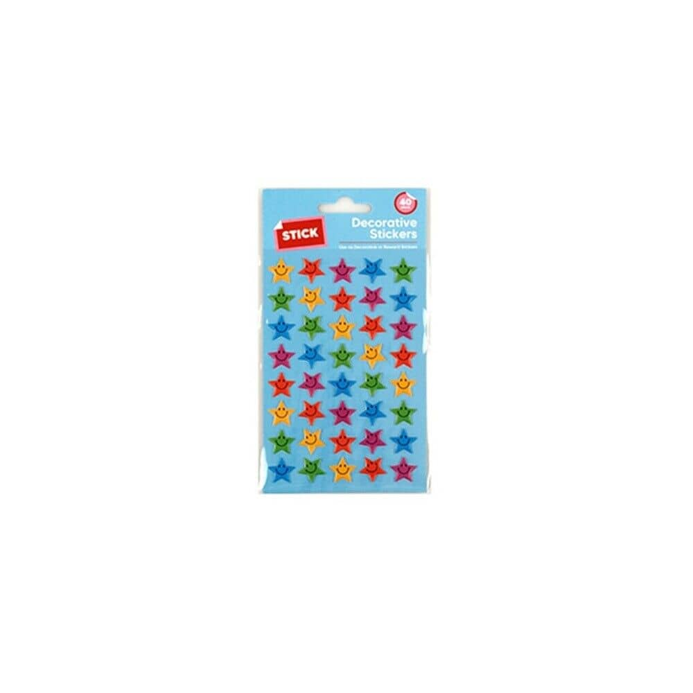 STICK Stickers Colorful Star 40 Emoji 3D Stickers Sheet Emoticon Bullet Journal Bubble Style Smiley Faces