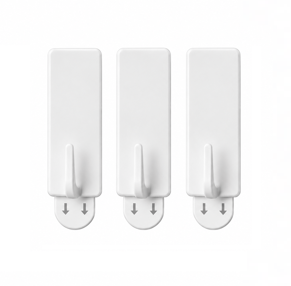 StickFX 3 Removable Hooks Hanger Self Adhesive Clip Wall Window Stick Clips 1Kg