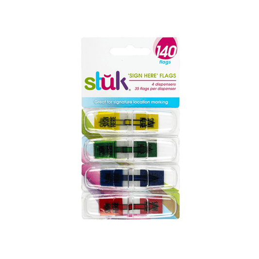 Stuk 140x Flags Sign Here Office School Business Family Mark sticker with Dispensers