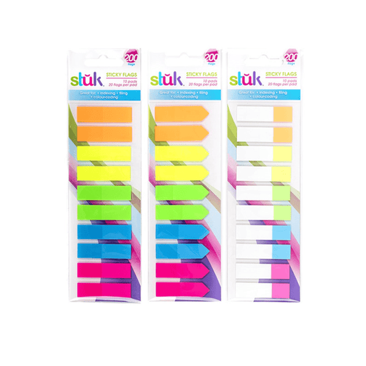 Stuk 200x Sticky Flags Note 5 Colours Indexing Filing Office School Home 45x12mm