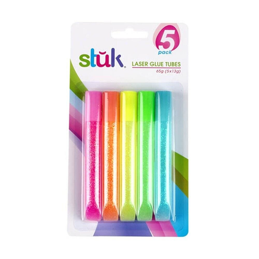 Stuk Colouring Pens 5 Bright Colour Gel Assorted Glue Scrapbooking Laser Craft Art School Stationary