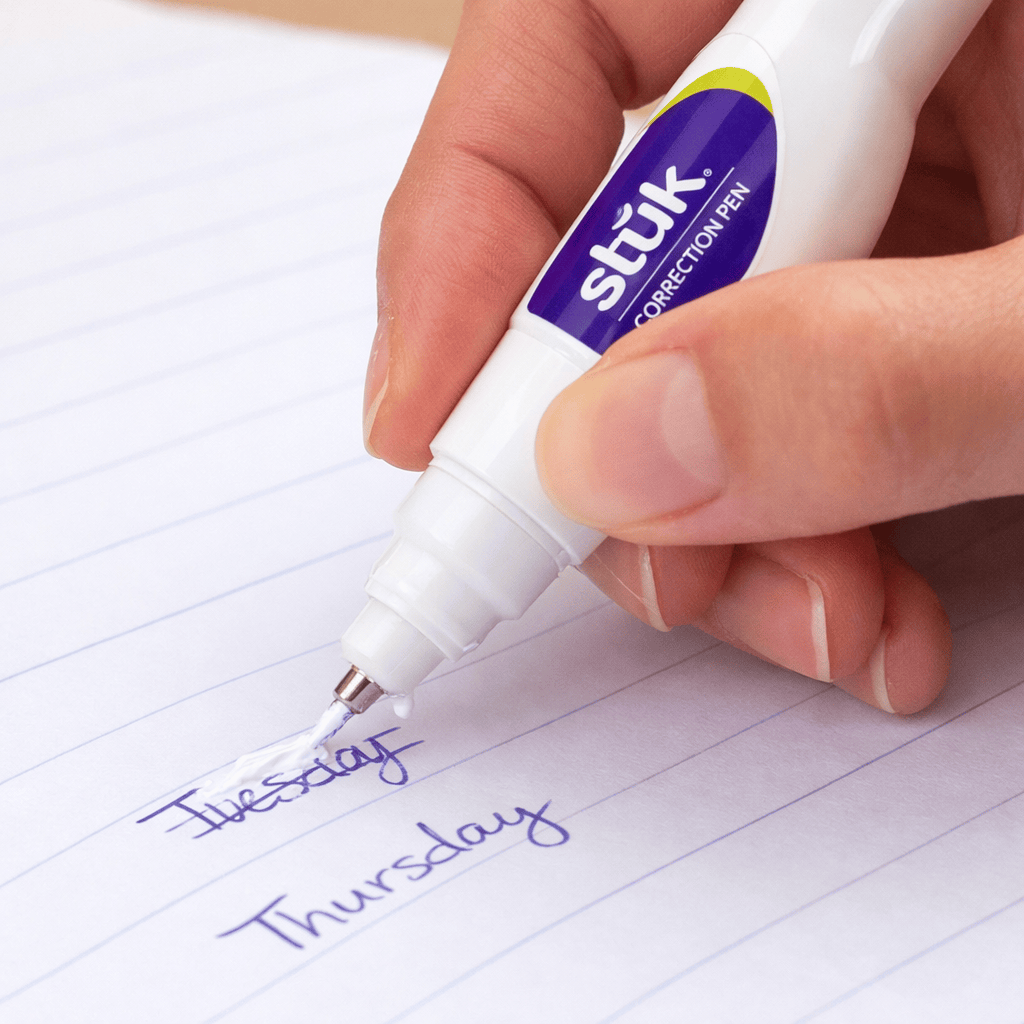 Stuk Correction Pen 7ml Correction Pen White Out Pen Liquid Correction Fluid Office Stationery
